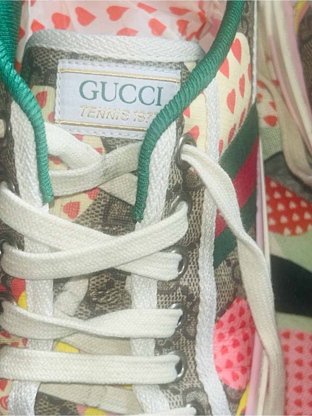 Gucci GG Supreme Tennis 1977 “ Le Pommes Capsule” Limited Edition Set 7.5 - Picture 12 of 16